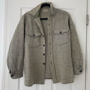 Vintage LL Bean 100% wool button down